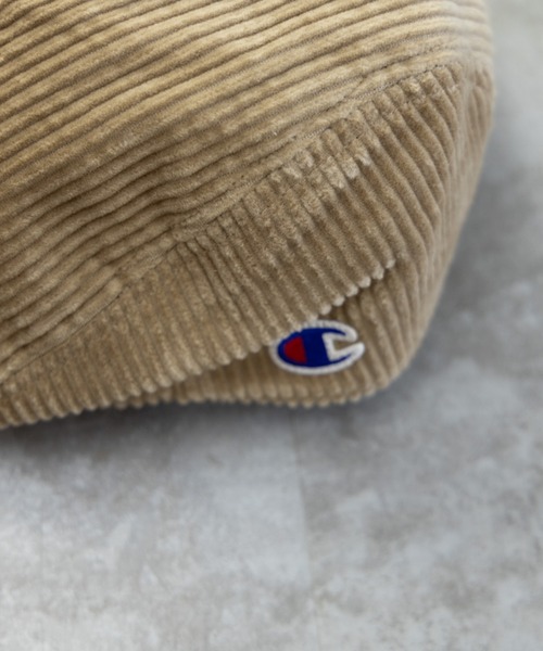Champion(チャンピオン)の「Champion ワイドコーデュロイ ハンチング(ハンチング/ベレー帽・メンズ・ブラック/ベージュ/ネイビー/ライトベージュ・FREE)」の6枚目の写真