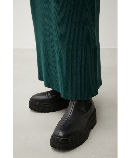 AZUL by moussy(アズールバイマウジー)の「BOTTLE NECK BLOUSING RIB OP/ボトルネックブラウジングリブワンピ(ワンピース・レディース・ボルドー/ブラック/ダークグリーン・SMALL/MEDIUM)」の21枚目の写真