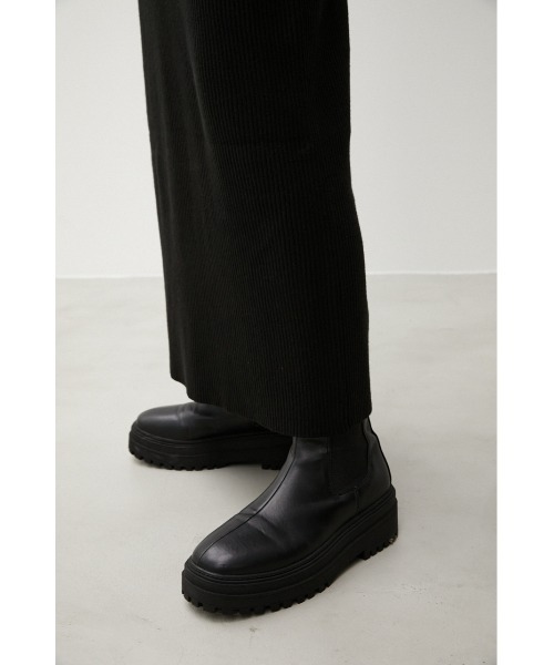 AZUL by moussy(アズールバイマウジー)の「BOTTLE NECK BLOUSING RIB OP/ボトルネックブラウジングリブワンピ(ワンピース・レディース・ボルドー/ブラック/ダークグリーン・SMALL/MEDIUM)」の12枚目の写真