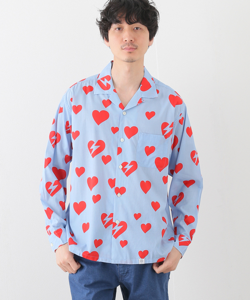 BEDWIN（ベドウィン）の「【BEDWIN / ベドウィン】 L/S OPEN COLLAR ALOHA SHIRT/1676（シャツ/ブラウス・メンズ・ブラック/ブルー・2/3）」の2枚目の写真