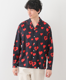 【BEDWIN / ベドウィン】 L/S OPEN COLLAR ALOHA SHIRT/1676