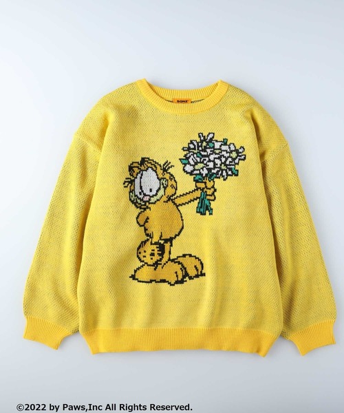 Right-on（ライトオン）の「【GARFIELD】ブルームセーター（ニット/セーター・メンズ・ブラウン/イエロー/グリーン/ブラック・L/XL/M/S）」の4枚目の写真