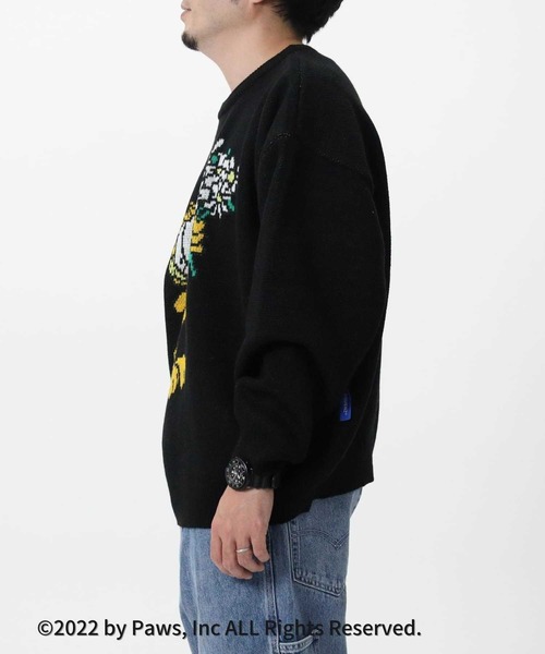 Right-on（ライトオン）の「【GARFIELD】ブルームセーター（ニット/セーター・メンズ・ブラウン/イエロー/グリーン/ブラック・L/XL/M/S）」の5枚目の写真