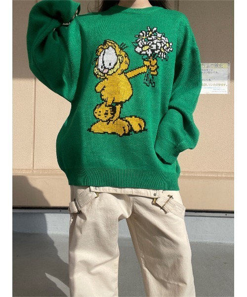 Right-on（ライトオン）の「【GARFIELD】ブルームセーター（ニット/セーター・メンズ・ブラウン/イエロー/グリーン/ブラック・L/XL/M/S）」の18枚目の写真