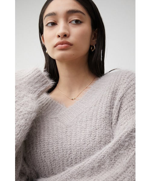 AZUL by moussy（アズールバイマウジー）の「PETIT POLE CHARM NECKLACE/プチポールチェーンネックレス（ネックレス・レディース・ゴールド系その他/シルバー・FREE）」の9枚目の写真