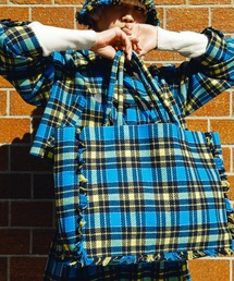 moyan ecri（モヤン エクリ）の「チェックラージトートバッグ（トートバッグ）」