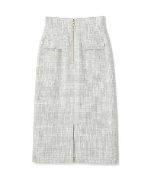 PROPORTION BODY DRESSING（プロポーションボディドレッシング）の「フロントファスナーツィードスカート / 1213120202（スカート・レディース・ブルー/イエロー/ホワイト系その他・X-SMALL/SMALL/MEDIUM）」の7枚目の写真