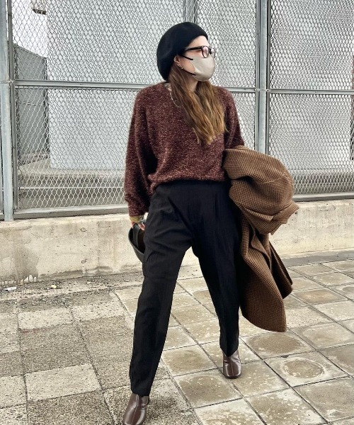 LBC（エルビーシー）の「ピーチ起毛テーパードパンツ（その他パンツ・レディース・グリーン/ピンク系その他/ブラック/ベージュ・M/L）」の19枚目の写真