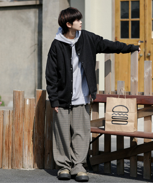 【セール】【neos -addictive design-】ルーズシルエット ニット フリース スタジャン（スタジャン）｜neos（ネオス）