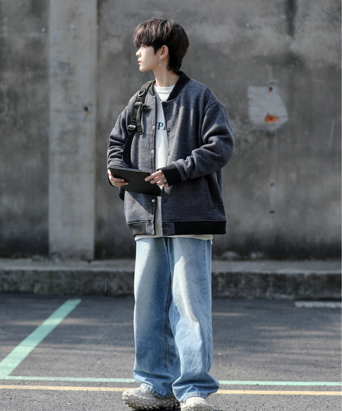 【セール】【neos -addictive design-】ルーズシルエット ニット フリース スタジャン（スタジャン）｜neos（ネオス）