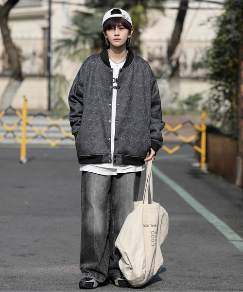 【セール】【neos -addictive design-】ルーズシルエット ニット フリース スタジャン（スタジャン）｜neos（ネオス）