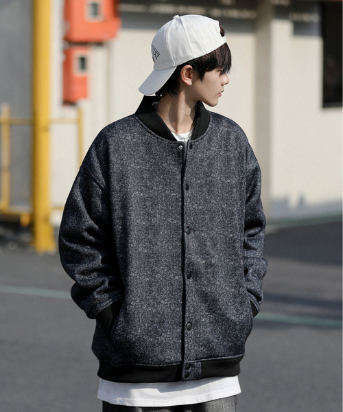 【セール】【neos -addictive design-】ルーズシルエット ニット フリース スタジャン（スタジャン）｜neos（ネオス）
