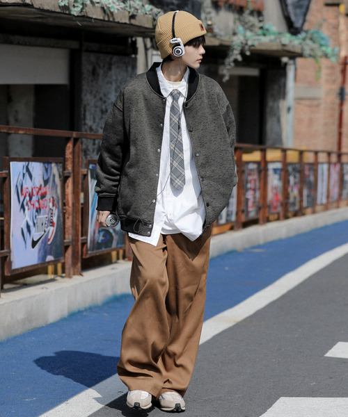 【セール】【neos -addictive design-】ルーズシルエット ニット フリース スタジャン（スタジャン）｜neos（ネオス）