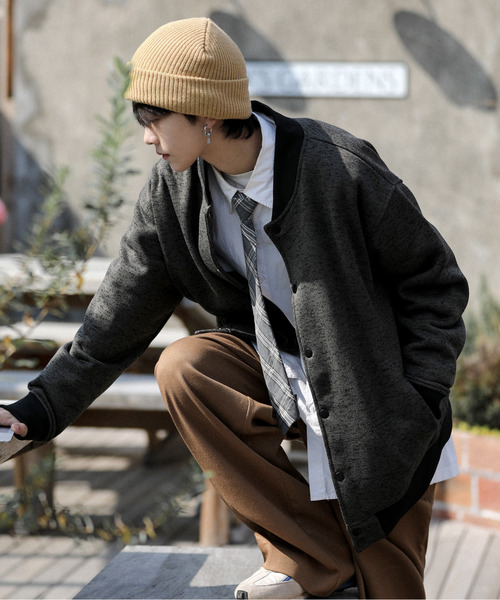 【セール】【neos -addictive design-】ルーズシルエット ニット フリース スタジャン（スタジャン）｜neos（ネオス）