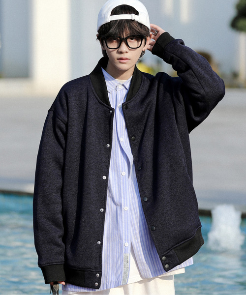 【セール】【neos -addictive design-】ルーズシルエット ニット フリース スタジャン（スタジャン）｜neos（ネオス）