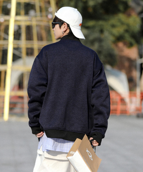 【セール】【neos -addictive design-】ルーズシルエット ニット フリース スタジャン（スタジャン）｜neos（ネオス）