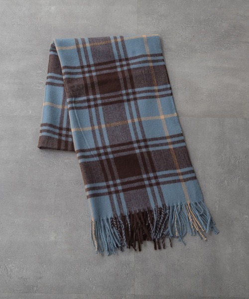 ketty（ケティ）の「タータンチェックストール（マフラー・レディース・ブラウン系その他/ダークベージュ/ブルー系その他/ホワイト系その他・FREE）」の5枚目の写真