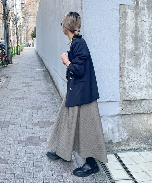 feepur(フェピュール)の「ジャガードタックフレアスカート(スカート・レディース・アイボリー/ブラック/グレー系その他・MEDIUM)」の18枚目の写真
