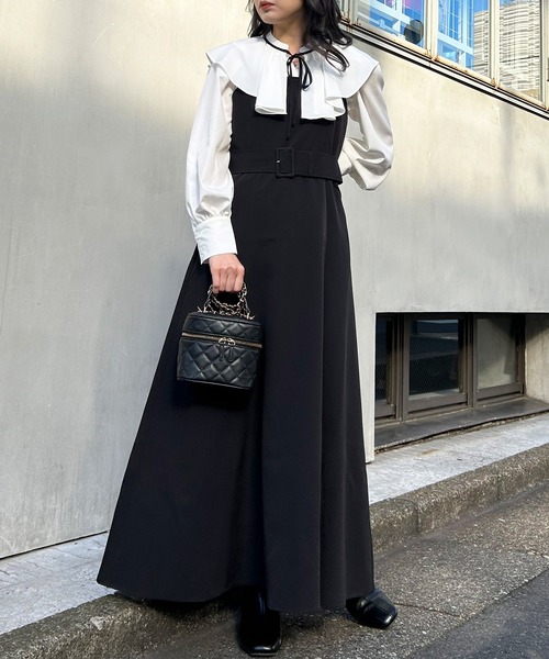 INGNI（イング）の「共ベルト付フレアキャミワンピース（ワンピース