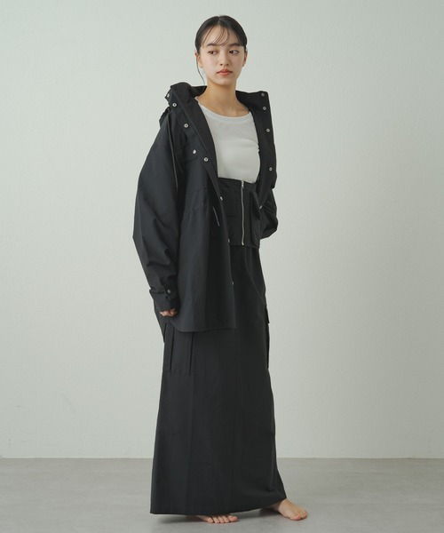 earthy(アーシー)の「【earthy_】ロングタイトスカート(スカート・レディース・ブラック/ホワイト・S/M)」の15枚目の写真