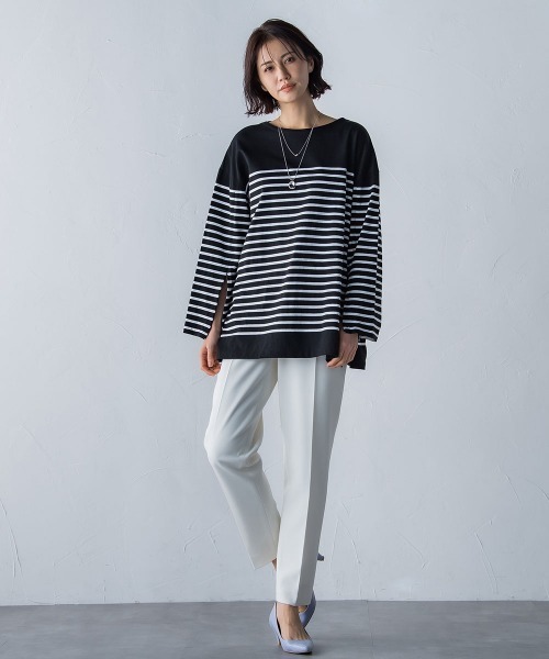 LAUTREAMONT(ロートレアモン)の「2WAYストレッチクリアテーパードパンツ≪洗濯機で洗える≫(スラックス・レディース・ネイビー/ピンク/グリーン/オフホワイト・7号/9号/11号)」の19枚目の写真