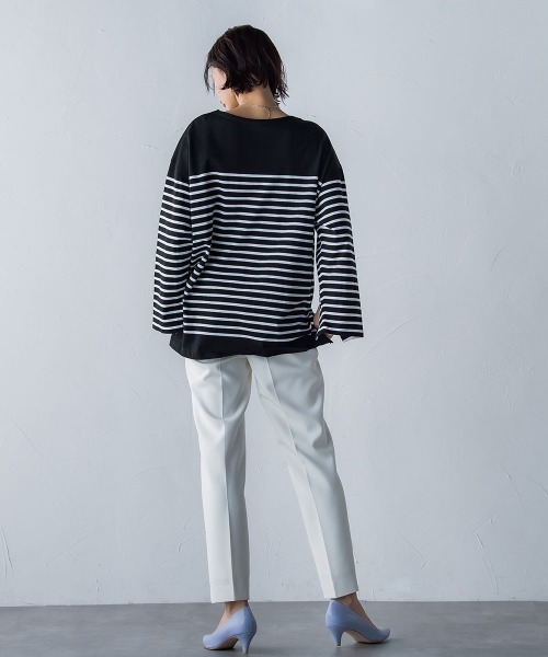 LAUTREAMONT(ロートレアモン)の「2WAYストレッチクリアテーパードパンツ≪洗濯機で洗える≫(スラックス・レディース・ネイビー/ピンク/グリーン/オフホワイト・7号/9号/11号)」の20枚目の写真