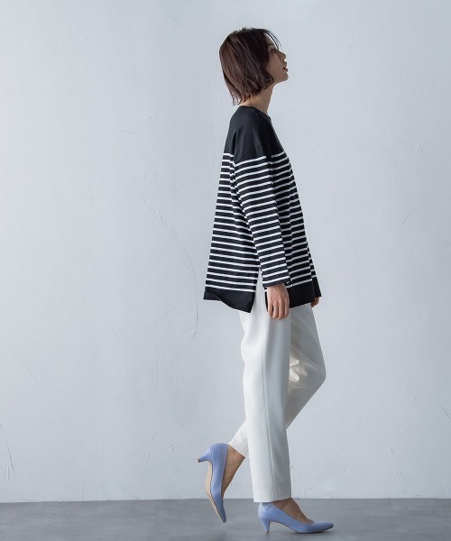 LAUTREAMONT(ロートレアモン)の「2WAYストレッチクリアテーパードパンツ≪洗濯機で洗える≫(スラックス・レディース・ネイビー/ピンク/グリーン/オフホワイト・7号/9号/11号)」の21枚目の写真
