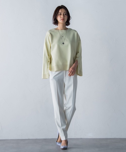 LAUTREAMONT(ロートレアモン)の「2WAYストレッチクリアテーパードパンツ≪洗濯機で洗える≫(スラックス・レディース・ネイビー/ピンク/グリーン/オフホワイト・7号/9号/11号)」の22枚目の写真