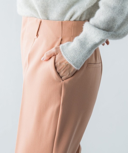 LAUTREAMONT(ロートレアモン)の「2WAYストレッチクリアテーパードパンツ≪洗濯機で洗える≫(スラックス・レディース・ネイビー/ピンク/グリーン/オフホワイト・7号/9号/11号)」の10枚目の写真
