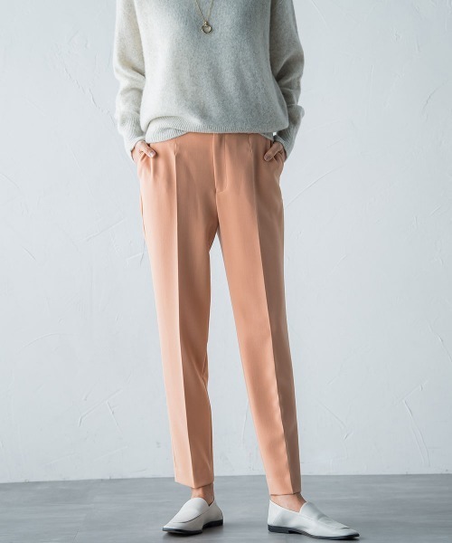 LAUTREAMONT(ロートレアモン)の「2WAYストレッチクリアテーパードパンツ≪洗濯機で洗える≫(スラックス・レディース・ネイビー/ピンク/グリーン/オフホワイト・7号/9号/11号)」の13枚目の写真