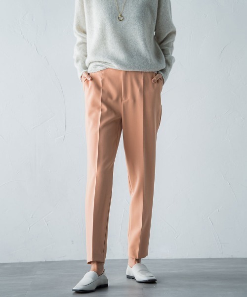 LAUTREAMONT(ロートレアモン)の「2WAYストレッチクリアテーパードパンツ≪洗濯機で洗える≫(スラックス・レディース・ネイビー/ピンク/グリーン/オフホワイト・7号/9号/11号)」の14枚目の写真