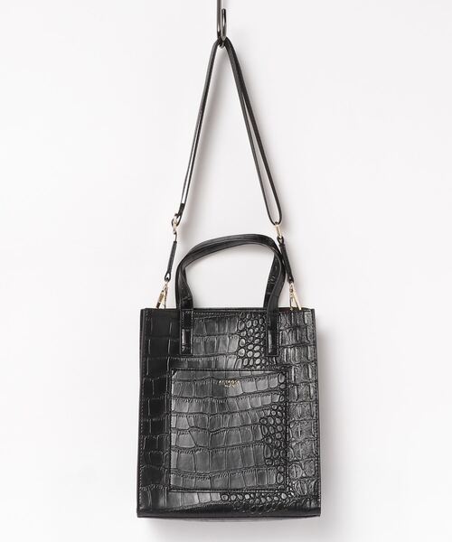 E.TOKYO（イートーキョー）の「縦長2WAYバッグ（ショルダーバッグ・レディース・ブラック系その他/ベージュ系その他/ベージュ/ブルー/ピンク/グレー系その他/パイソン/ブラック系その他2/ブラウン系その他・FREE）」の2枚目の写真