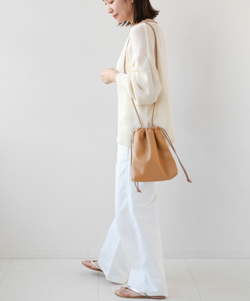 JOURNAL STANDARD relume（ジャーナルスタンダード　レリューム）の「RELUMEキンチャクバッグ（クラッチバッグ・レディース・ブラック/アイボリー/ダークパープル/ベージュ・FREE）」の13枚目の写真