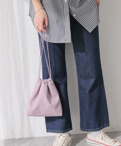 JOURNAL STANDARD relume（ジャーナルスタンダード　レリューム）の「RELUMEキンチャクバッグ（クラッチバッグ・レディース・ブラック/アイボリー/ダークパープル/ベージュ・FREE）」の16枚目の写真