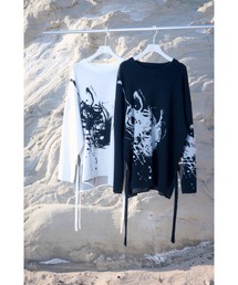 HARE | 【赤間紫動×HARE】モチーフニットプルオーバー(HARE)(ニット/セーター)