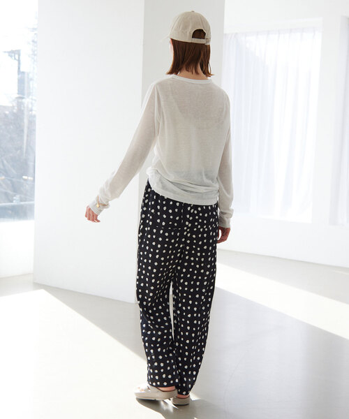 スローブイエナ　SLOBE IENA スラブ天竺クルーネックロンTEE 2枚 SLOBE IENA（スローブイエナ）の「スラブ天竺クルーネックロンTEE（T