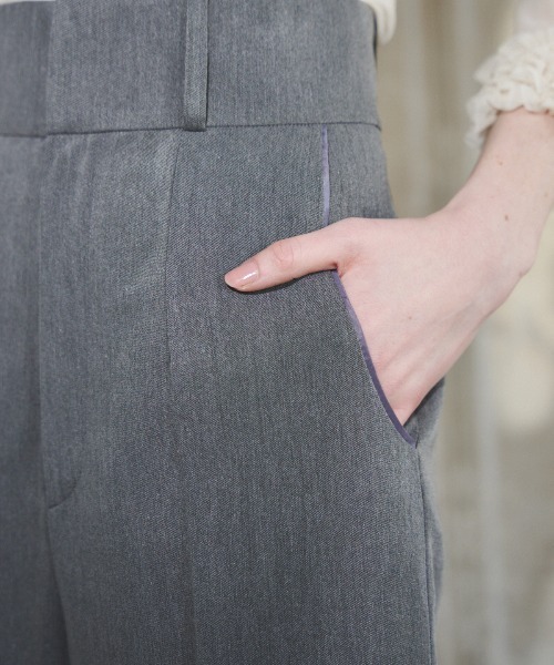 MIRO AMURETTE（ミロアミュレット）の「grise long pants/ストレートパンツ（スラックス・レディース・グレー・SMALL/MEDIUM）」の9枚目の写真
