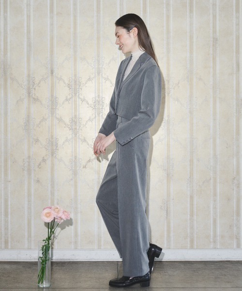 MIRO AMURETTE（ミロアミュレット）の「grise long pants/ストレートパンツ（スラックス・レディース・グレー・SMALL/MEDIUM）」の6枚目の写真