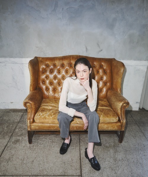 MIRO AMURETTE（ミロアミュレット）の「grise long pants/ストレートパンツ（スラックス・レディース・グレー・SMALL/MEDIUM）」の12枚目の写真