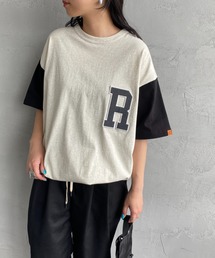 【FINEBOYS 7月号掲載】[UNIVERSAL OVERALL/ユニバーサルオーバーオール] 別注 ショートスリーブ スタジャンTシャツ