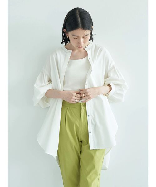 AMERICAN HOLIC（アメリカンホリック）の「バックギャザーシャツチュニック（チュニック・レディース・ブルー/チェック/オフホワイト/ピンク・L/M）」の15枚目の写真