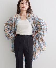 AMERICAN HOLIC | バックギャザーシャツチュニック(チュニック)