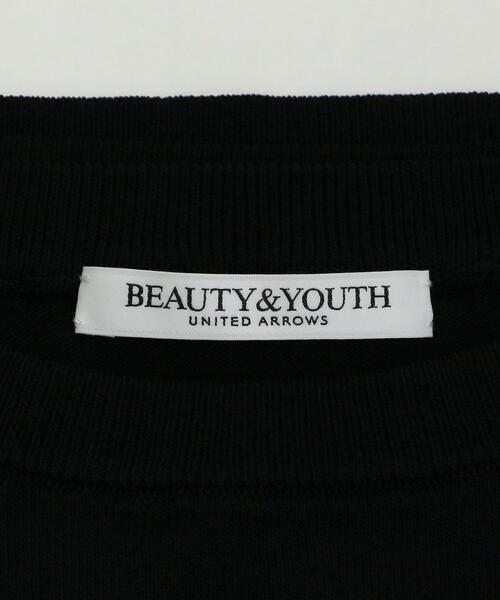 BEAUTY&YOUTH UNITED ARROWS（ビューティーアンドユースユナイテッドアローズ）の「レーヨンナイロン フレンチスリーブニットプルオーバー -ウォッシャブル-（ニット/セーター・レディース・ブラック/オフホワイト/ターコイズブルー/その他1・FREE）」の6枚目の写真