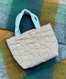 フラワーキルティングハンドバッグ