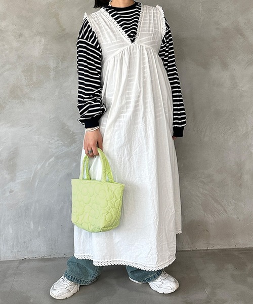 kutir（クティール）の「フラワーキルティングハンドバッグ（ハンドバッグ・レディース・ブルー系その他/イエロー/ライトグリーン/ホワイト/ピンク系その他・FREE）」の10枚目の写真