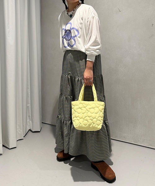 kutir（クティール）の「フラワーキルティングハンドバッグ（ハンドバッグ・レディース・ブルー系その他/イエロー/ライトグリーン/ホワイト/ピンク系その他・FREE）」の8枚目の写真