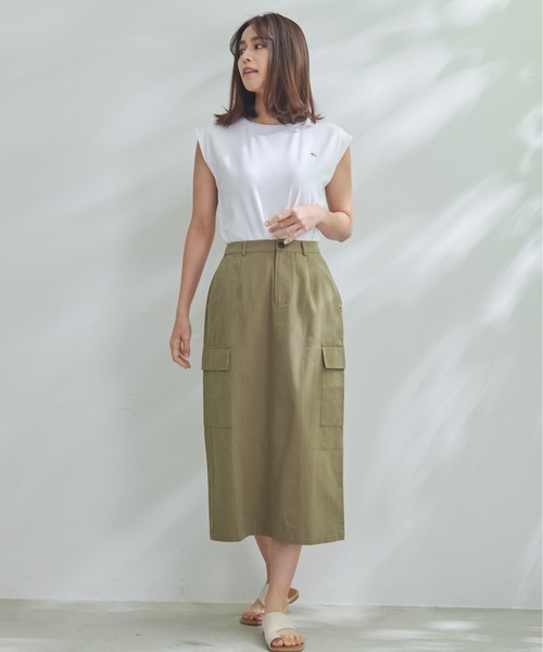 Arnold Palmer（アーノルドパーマー）の「ランダム リブ フレンチスリーブ UV トップス（Tシャツ/カットソー・レディース・ブルー/イエロー/ホワイト・L/M/S）」の10枚目の写真