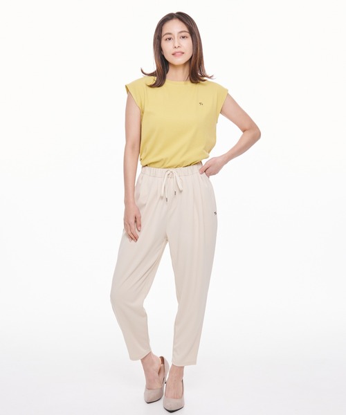 Arnold Palmer（アーノルドパーマー）の「ランダム リブ フレンチスリーブ UV トップス（Tシャツ/カットソー・レディース・ブルー/イエロー/ホワイト・L/M/S）」の17枚目の写真