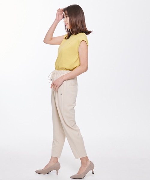 Arnold Palmer（アーノルドパーマー）の「ランダム リブ フレンチスリーブ UV トップス（Tシャツ/カットソー・レディース・ブルー/イエロー/ホワイト・L/M/S）」の18枚目の写真