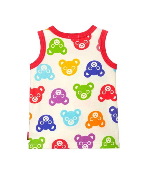 MIKI HOUSE（ミキハウス）の「プッチー総柄タンクトップ（タンクトップ・キッズ・ホワイト・120cm/100cm/130cm/80ｃｍ/90cm/110cm）」の2枚目の写真